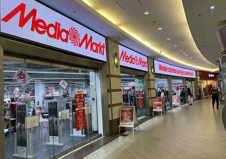 BARCELONA, SPAIN -02 / 05 / 2021- Mediamarkt Store Inside A